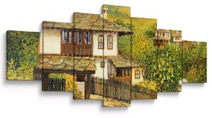 Obraz - Chaloupky v létě (210x100 cm)