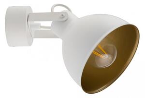SIGMA Nástěnné industriální osvětlení MARS, 1xE27, 60W, bílá/zlatá 32265