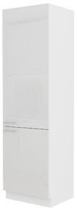 Potravinová kuchyňská skříňka Lavera 60 DK 210 2F (bílá + lesk bílý). 1032356