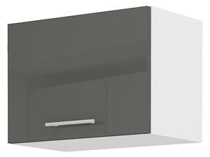 Horní kuchyňská skříňka Lavera 50 GU 36 1F (bílá + lesk šedý). 1032418