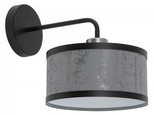 SIGMA Nástěnné moderní osvětlení OPERA, 1xE27, 60W, kulaté, černá/stříbrná 40508