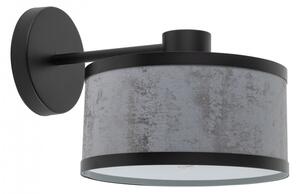 SIGMA Nástěnné moderní osvětlení GLORY, 1xE27, 60W, kulaté, černá/stříbrná 40524