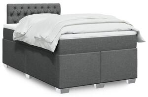 Box spring postel s matrací tmavě šedá 120x190 cm textil 3285835