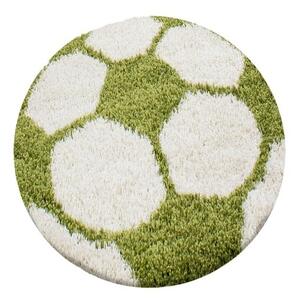 Dětský kusový koberec Fun kruh 6001 green - průměr 100 cm