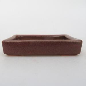 E-bonsai Keramická bonsai miska 10 x 7 x 2 cm hnědá