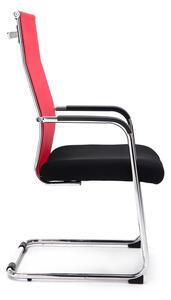 Kancelářská židle Worsley - síťovaný potah | červená