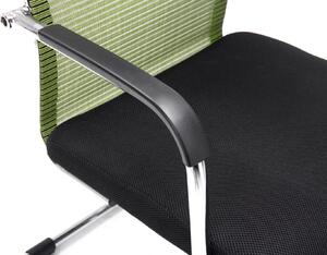 Kancelářské židle Worsley - 2 ks - síťovaný potah | zelené