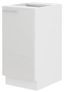 Dolní kuchyňská skříňka Lavera 40 D 1F BB (bílá + lesk bílý). 1032337