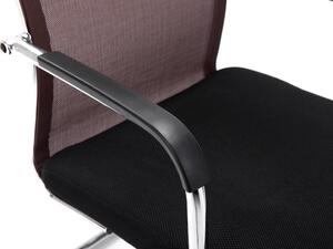 Kancelářské židle Worsley - 2 ks - síťovaný potah | hnědé