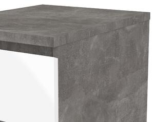 Noční stolek Naia 76230 bílý lesk/beton - TVI