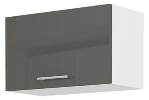 Horní kuchyňská skříňka Lavera 60 GU 36 1F (bílá + lesk šedý). 1032417
