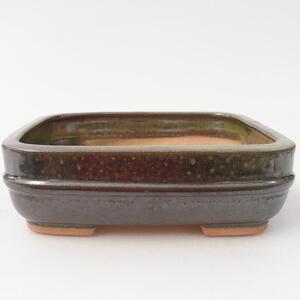 E-bonsai Keramická bonsai miska 15 x 12,5 x 4,5 cm zelená