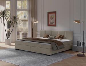 POSTEL BOXSPRING, 240/200 cm, béžová MID.YOU - Manželské postele, Online Only