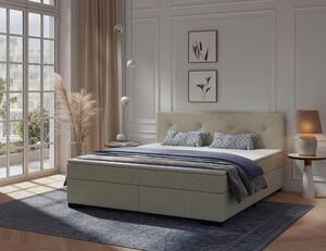 POSTEL BOXSPRING, 160/200 cm, béžová MID.YOU - Manželské postele, Online Only