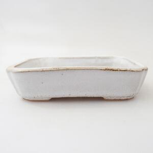 E-bonsai Keramická bonsai miska 12 x 9 x 3 cm bílá