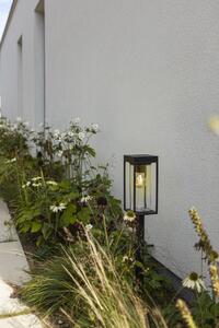 Lutec 6988802012 LED zahradní solární sloupek s pohybovým čidlem Flair | 2W | E27 | 200lm | 2700K | IP44 | Stmívání | Černá