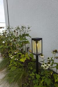 LUTEC LED zahradní solární lampa FLAIR, 1xE27, 2W, teplá bílá, černá 6988802012