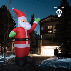 Vánoční nafukovací Santa Claus LED IP44 600 cm XXL