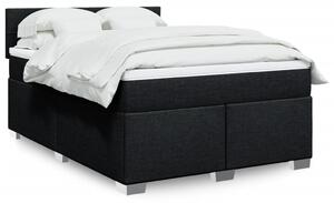 Box spring postel s matrací černá 140 x 190 cm textil 3285885