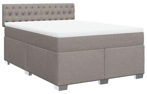 Box spring postel s matrací taupe 140x190 cm textil 3285894