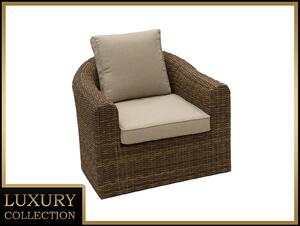 Ratanové křeslo BORNEO LUXURY (hnědá)
