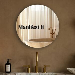 Samolepka na zrcadlo S4 – Manifest it