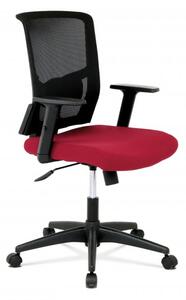 Autronic Kancelářská židle černá + vínová KA-B1012 BOR