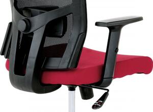 Kancelářská židle, látka černá, houpací mechanismus Zelená