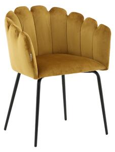 Jídelní židle Limhamn, žlutá, S61xD54xV76,56