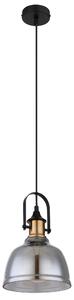 GLOBO Závěsné industriální světlo DOROTHEA, 1xE27, 60W, 20cm, černé, mosazné 15558H