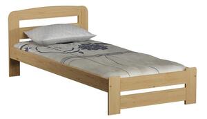 Dřevěná postel Lidia 90x200 + rošt ZDARMA - borovice