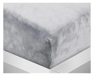 Bavlissimo Prostěradlo mikroplyš 90 x 200 cm světle šedé