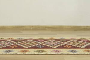 Obojstranný koberec / behúň Kilim bordový 3