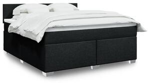 Box spring postel s matrací černá 180x200 cm textil 3285962