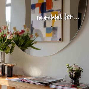 Samolepka na zrcadlo S29 – I’m grateful for