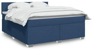 Box spring postel s matrací modrá 180x200 cm textil 3285966
