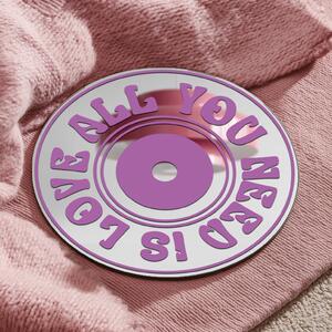 Samolepka na zrcadlo S42 – CD- All you need is love