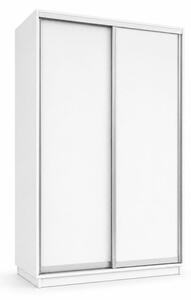 Skříň s posuvnými dveřmi 1500x2200x600 2LTD Nymphea Alba, profil stříbrný