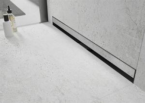 Mexen Flat nerezový sprchový žlab na zeď 50 cm vzor WALL, 1030050