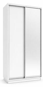 Skříň s posuvnými dveřmi 1200x2200x600 1LTD 1 Zrcadlo nymphaea alba, profil stříbrný