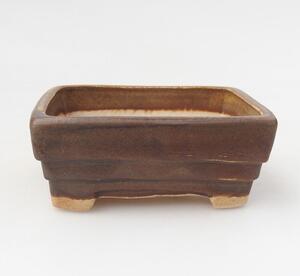 E-bonsai Keramická bonsai miska 9 x 7,5 x 3,5 cm hnědá