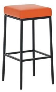 Barová stolička Joel, výška 85 cm, černá-oranžová