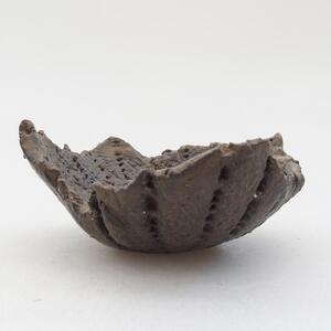 E-bonsai Keramická Skořápka 8 x 7,5 x 4 cm hnědá