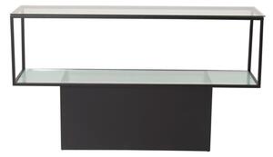Odkládací stolek Maglehem, černý, 35x130