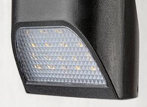 RABALUX Venkovní solární nástěnné LED osvětlení SEPIK, 3,6W, denní bílá, černé 0077013