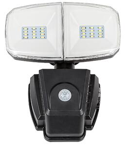 RABALUX Venkovní solární nástěnné LED světlo ZLARIN, 12W, denní bílá, černé 0077012