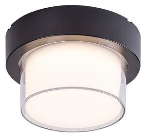 RABALUX Chytré venkovní LED nástěnné/stropní světlo DURBE, 10W, kulaté, černé 007246