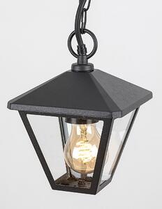 RABALUX Venkovní závěsná hliníková lampa PARAVENTO, 1xE27, 40W, černá 007149