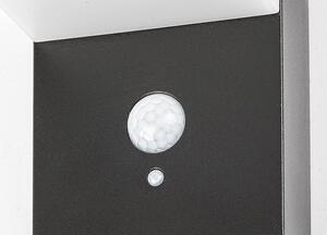 RABALUX Solární nástěnné LED venkovní osvětlení ZREBAR, 6W, denní bílá, černé 0077009
