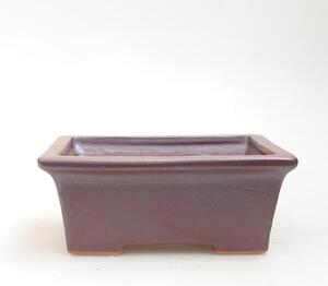 E-bonsai Keramická bonsai miska 11,5 x 9 x 5 cm hnědá
